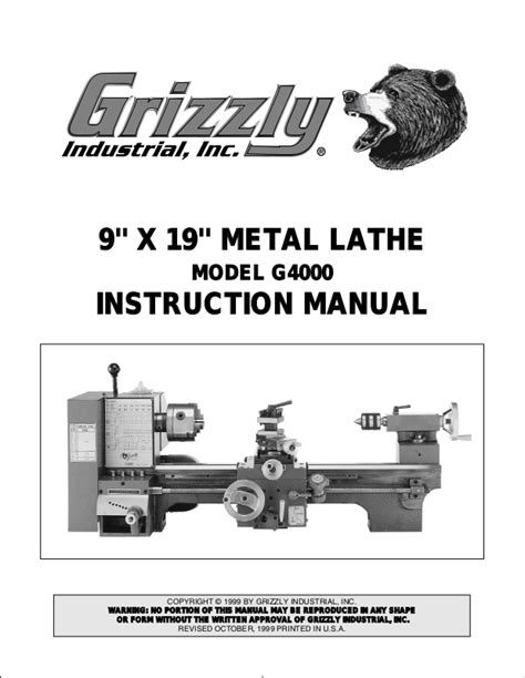 grizzly g4000 user guide Kindle Editon