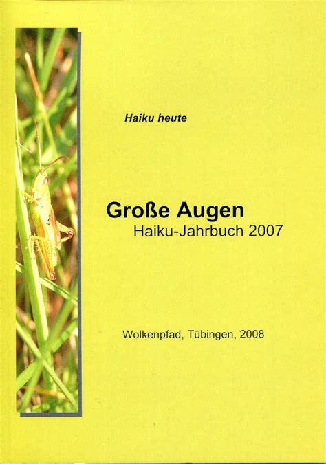 gro e augen haiku jahrbuch volker friebel Doc