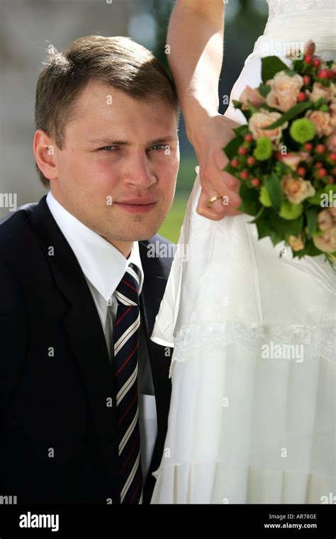 groom and his bride