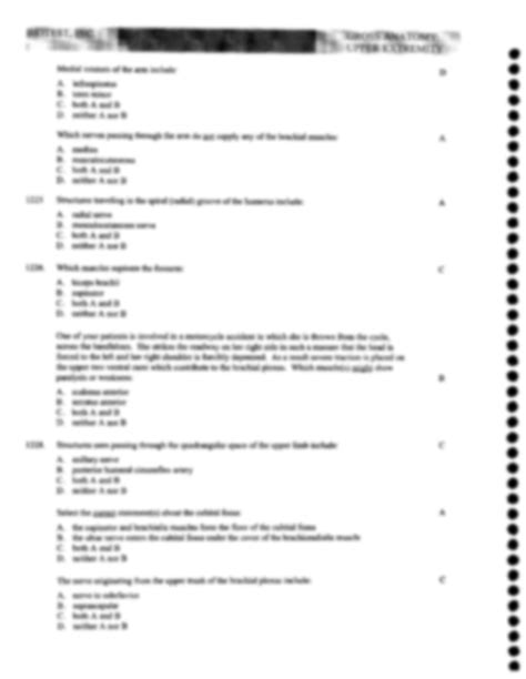 gross anatomy upper limb mcqs and answers Reader