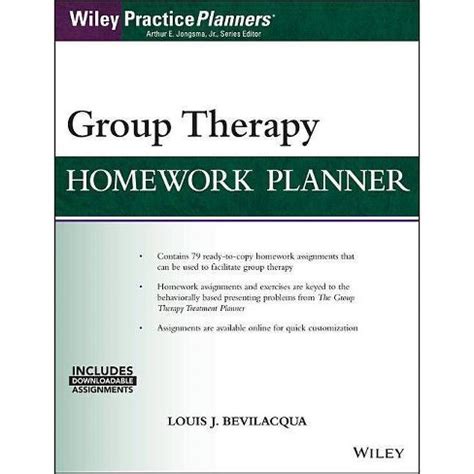 group therapy homework planner download Reader