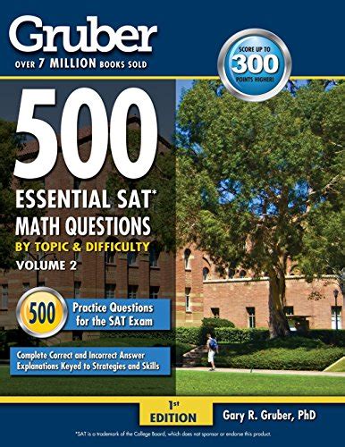 grubers 500 essential gre math questions by topic and difficulty vol 1 grubers essential gre math volume 1 Kindle Editon