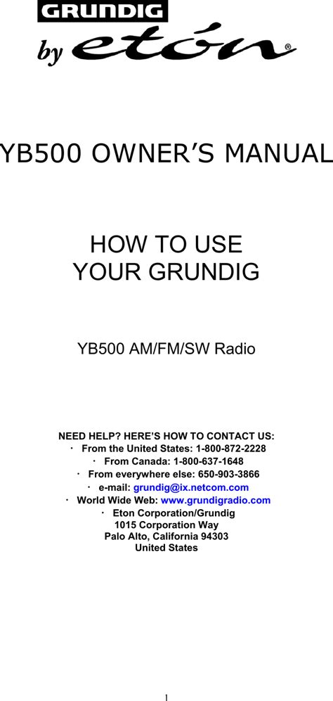 grundig amplifier user guide Epub