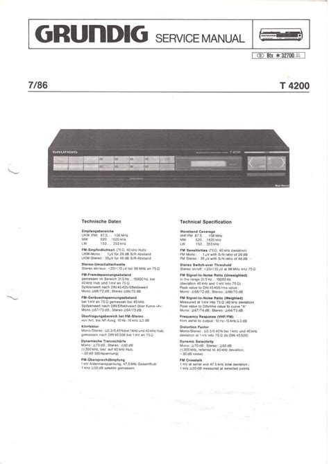 grundig repair user guide Kindle Editon