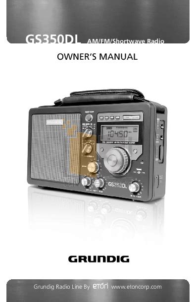 grundig s350 owners manual Reader