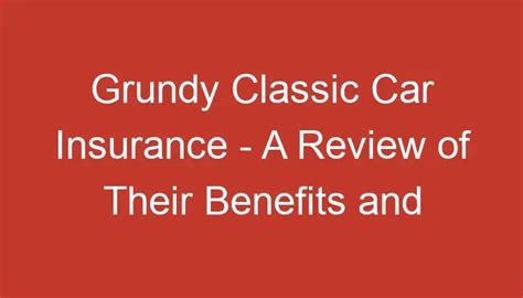 grundy classic car insurance