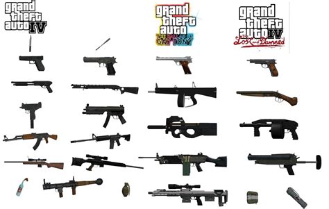 gta 4 weapons