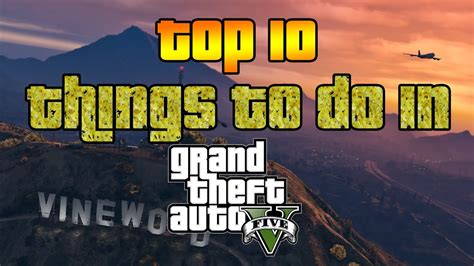 gta 5 fun stuff to do