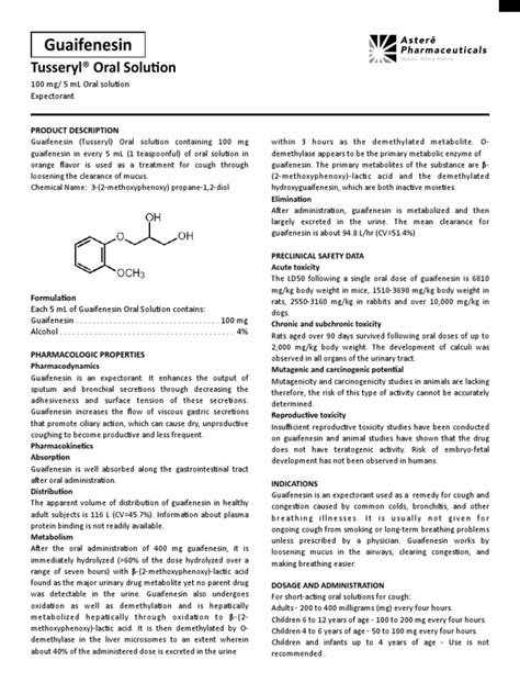 guaifenesin dose manual guide pdf Epub