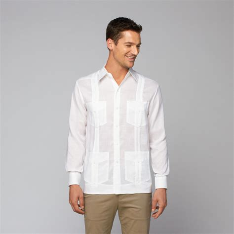 guayabera white shirt