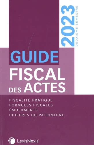 guide fiscal actes deuxi me semestre Epub