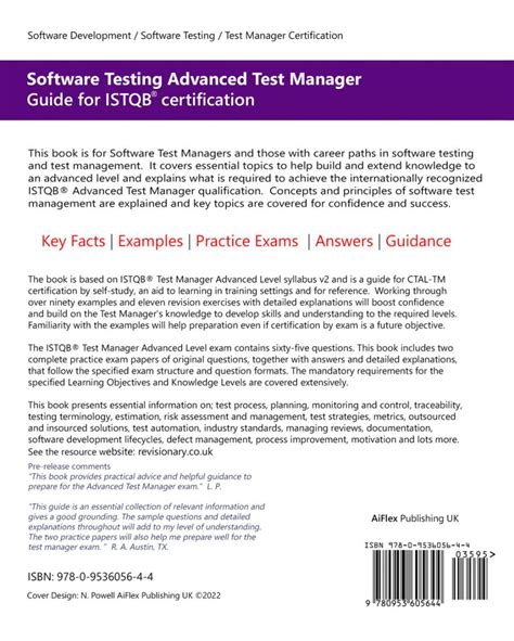 guide istqb advanced certification advanced test manager Kindle Editon