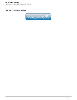 guide number sb 26 Reader