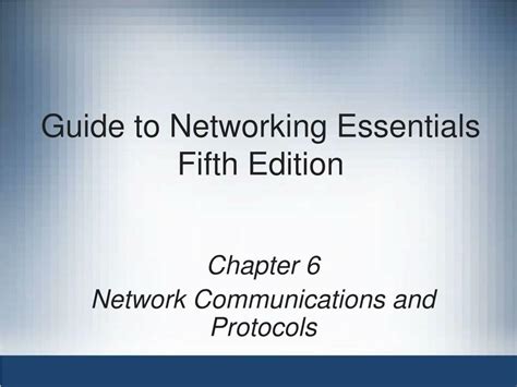 guide to networking essentials 5th edition answers chapter 7 Reader