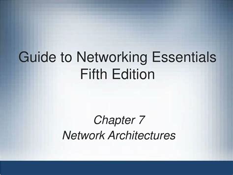 guide to networking essentials fifth edition chapter 7 pdf Kindle Editon