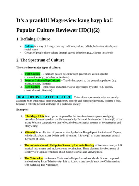 guided popular culture answer key Reader