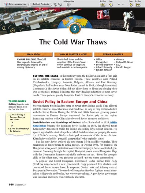 guided reading chapter 17 section 5 the cold war thaws answers Reader