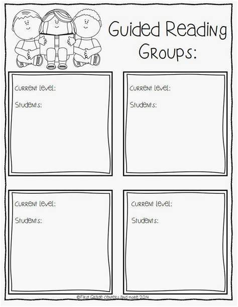 guided reading groups first grade PDF