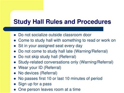 guided study hall guidelines Epub