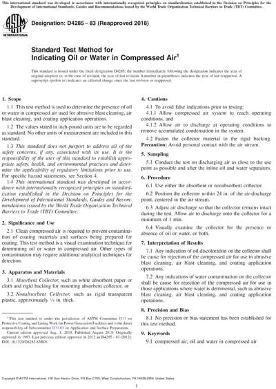 guideline astm d4285 Doc