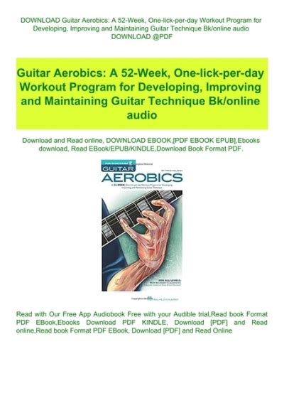 guitar aerobics one lick day maintaining Ebook Reader
