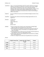 gummy bear lab answers Doc