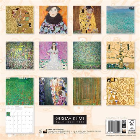 gustav klimt 2016 calendar Kindle Editon