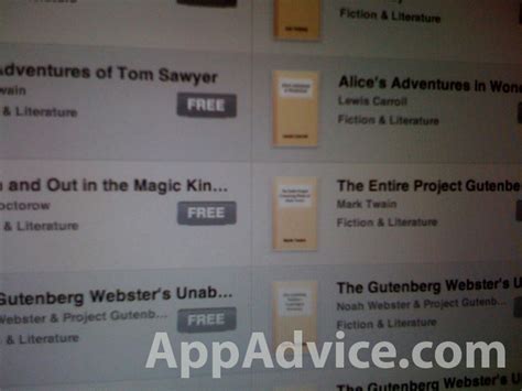 gutenberg project ipad Reader