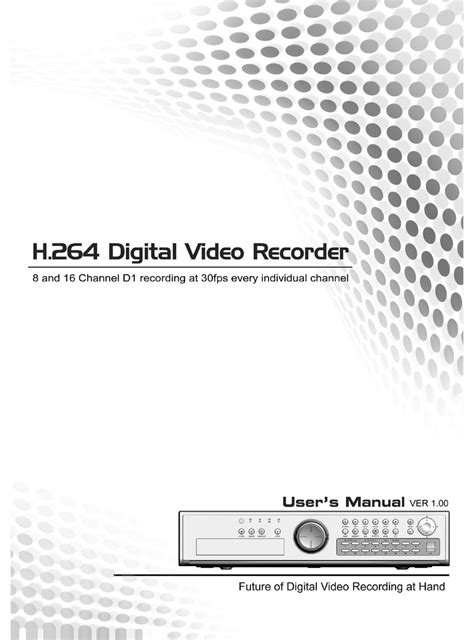 h 264 digital video recorder manual en espanol PDF