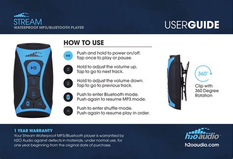 h2o audio user manual Epub