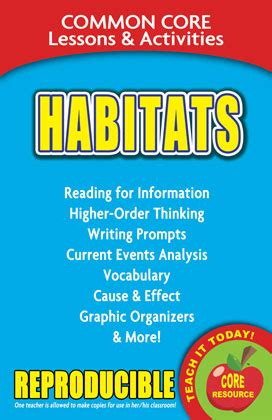 habitats common core lessons and activities Doc