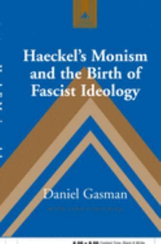 haeckels monism and the birth of fascist ideology studies in modern european history Epub