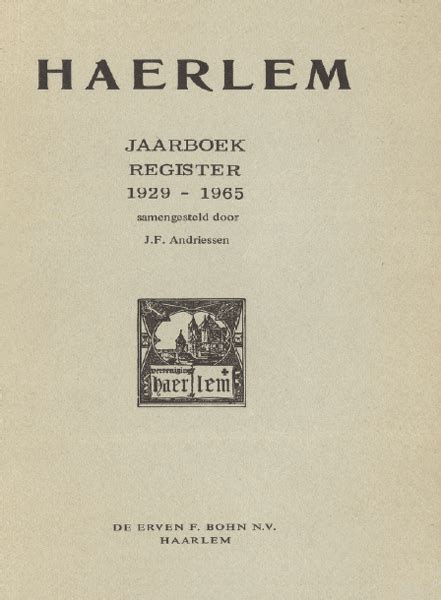 haerlem jaarboek 1965 Epub