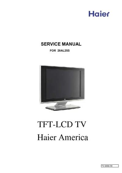 haier 20al25s tvs owners manual Doc