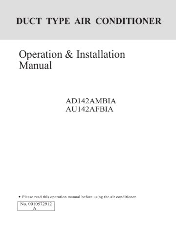 haier au142afbia air conditioners owners manual Doc