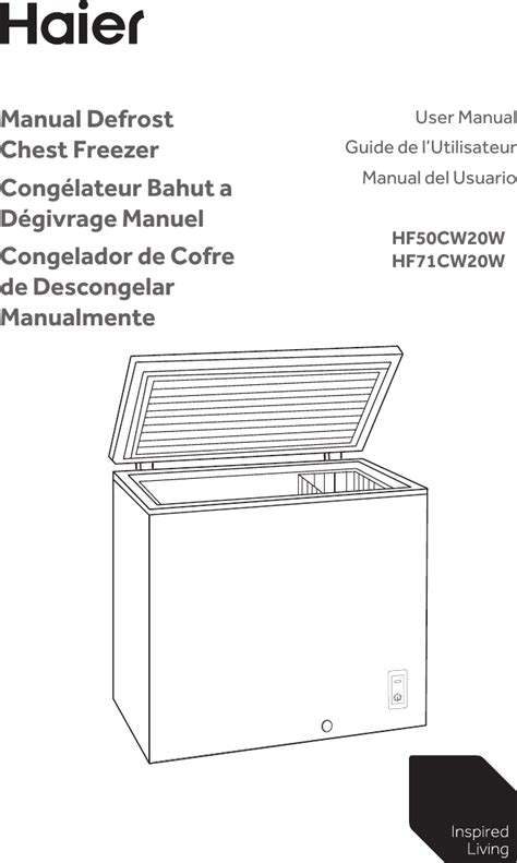 haier deep freezer manual PDF