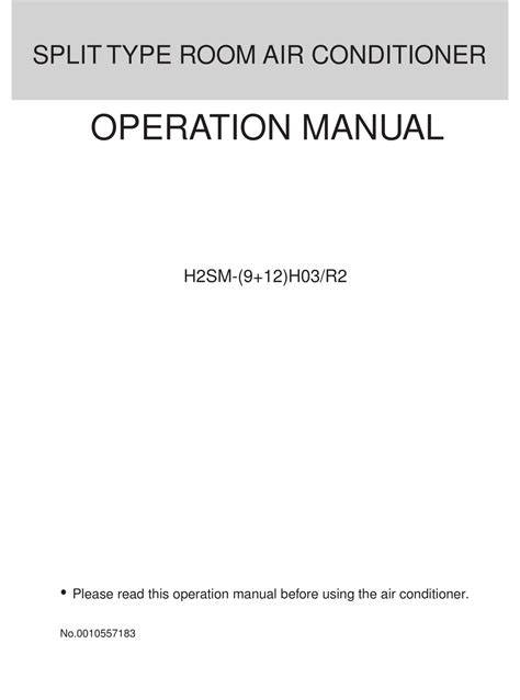 haier h2sm 14hs03 air conditioners owners manual Doc