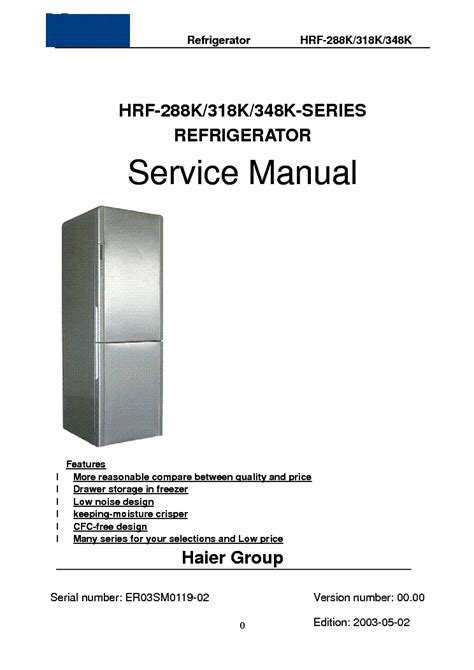 haier hrf 366a refrigerators owners manual Reader