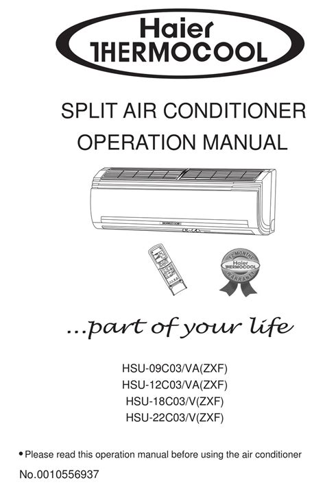 haier hsu 09ca04 air conditioners owners manual Reader