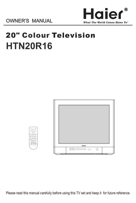 haier htn20r16 tvs owners manual Reader