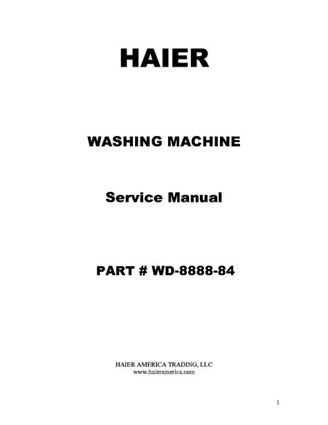 haier lc 600 washers owners manual PDF