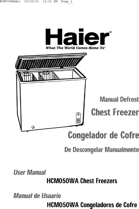 haier sc 1 freezers owners manual Reader