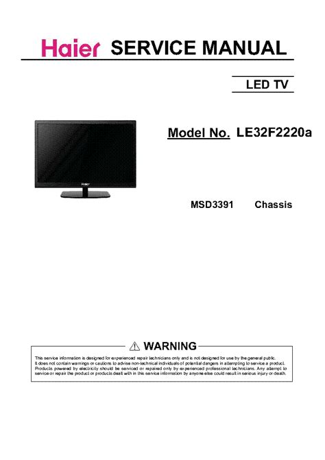 haier tv service manual Reader