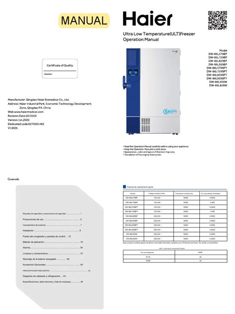 haier ult zer manual PDF