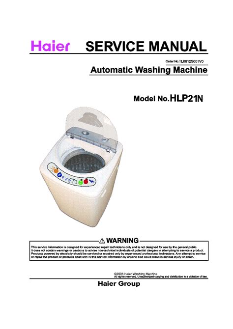 haier washer hlp21e manual Reader