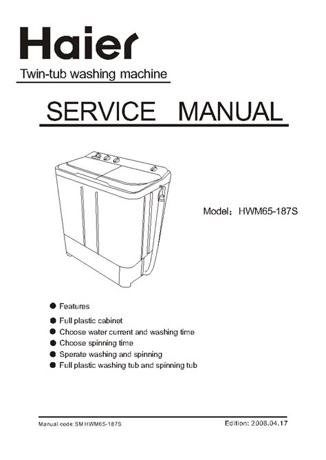 haier washing machine repair manual Reader