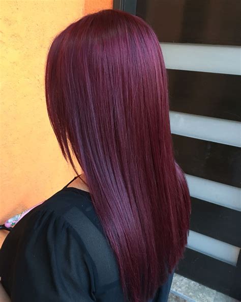 hair color burgundy plum