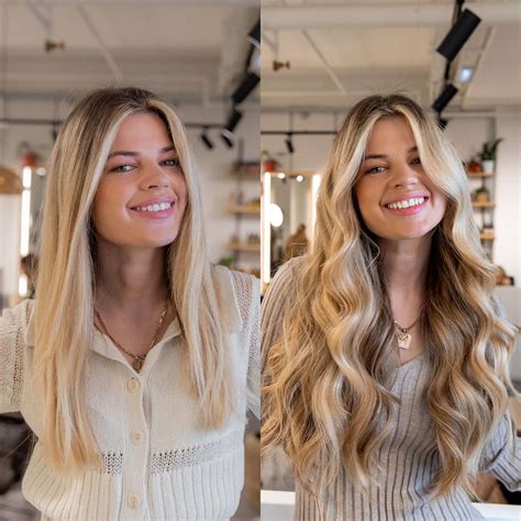 hair extensions before and after