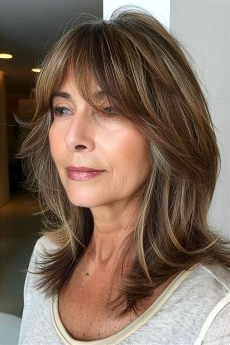 haircuts with bangs for over 50