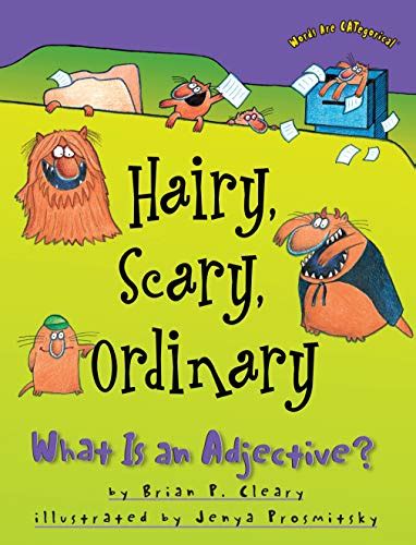 hairy scary ordinary what is an adjective? words are categorical Reader